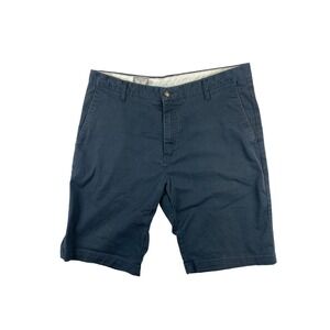 Volcom Flat Front Chino Shorts Casual Shorts Men's Size 36 Navy Blue Skate
